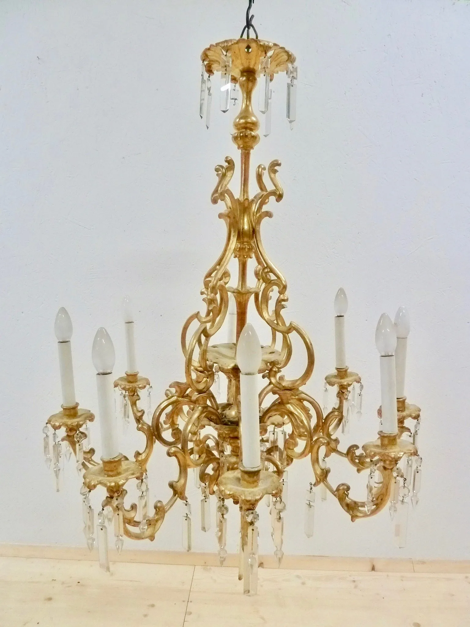 Biedermeier Holzluster um 1840 Biedermeier Holzluster um 1840